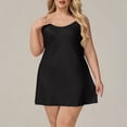 thumbnail image 6 of yillto Plus Size Women's Nightgown Spaghetti Strap Sleepwear Sleeveless Scoop Neck Cami Sleep Dress, 6 of 7