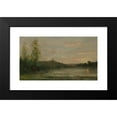 thumbnail image 2 of Charles François Daubigny 18x12 Black Modern Framed Museum Art Print Titled - The Seine; Morning (1874), 2 of 5