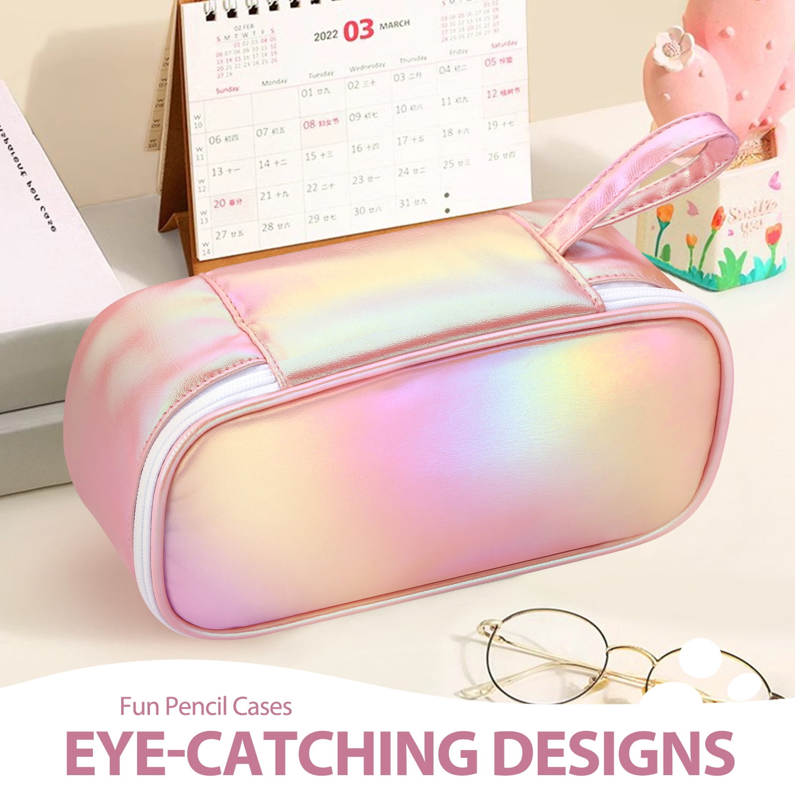 Livhil Pencil Case Large Capacity Pencil Pouch Handheld Pen Bag, Pencil Case for Girls Cute Pencil Pouch for Girls, Kids Pencil Case Pencil Box for Kids School Supplies