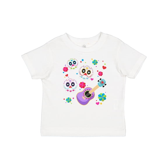 Inktastic Day of the Dead Owl Sugar Skulls and Guitar Boys or Girls Baby T-Shirt