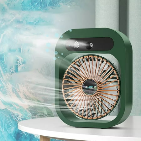 

Protable Desk Fan Table Fan USB Rechargeable for Home Office Car Outdoor Travel Upgraded Misting Speed Adjustable Cooling Fan Small Mini Personal Fan Battery Operated Silent