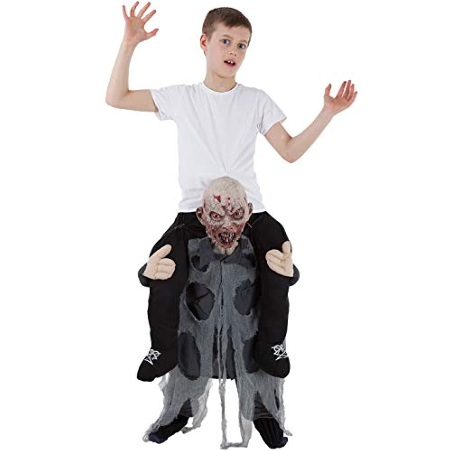 Kids Piggyback Costumes Funny Ride On Childs Illusion Carry Me Fancy Dress  Up 