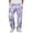 Light Purple_003, variant on Men's Camo Cargo Pants Casual Elastic Drawstring Waist wide Leg Pants Lightweight Outdoor Hiking Relaxed Fit trousers with Multi Pockets Brown L