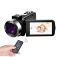 thumbnail image 6 of Oggfader Digital Cameras 3.0 inch Touchscreen Ultra HD 4K Camera WiFi Camcorder 56MP Handheld DV 270 Degrees Rotating Screen 18X Digital Zoom Intelligent Antishake With Remote Control,Black, 6 of 9