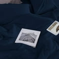 thumbnail image 6 of 5 Piece New Fluffy Pattern Comforter Set, 800 TC, 100% Egyptian Cotton, Full/Queen Size Navy Solid, 6 of 6