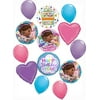 Doc McStuffins Party Supplies Birthday Balloon bouquet Decorations 13 piece kit