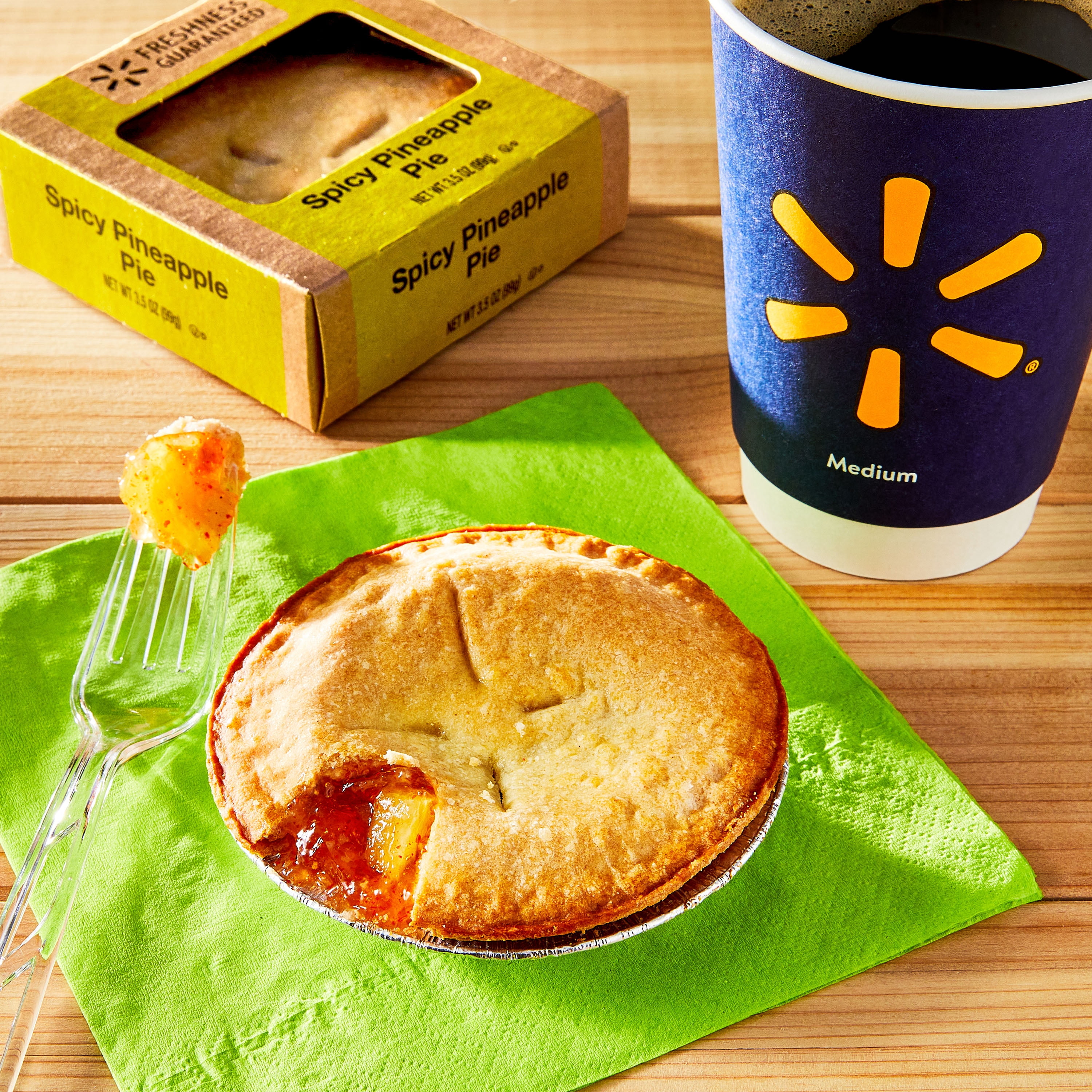 Freshness Guaranteed 4-inch Spicy Pineapple Mini Pie, 3.5 oz Box, 1 Count
