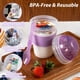 thumbnail image 4 of Vasos para helado de yogur Freshmage, paquete de 4, 600 ml, con tapa y cuchara, 4 of 7