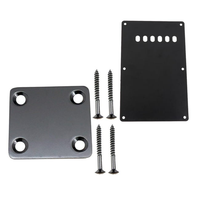 lionlar Guitar Backplate Neck Plate for ST, SQ, Electric Guitar Bass, with Crews,