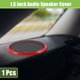 thumbnail image 2 of Universal 1.5" Car Speaker Grills Cover Mesh Round 1.5 Inch Audio Speaker Subwoofer Guard Protector Case Iron Red - Pack of 1, 2 of 7