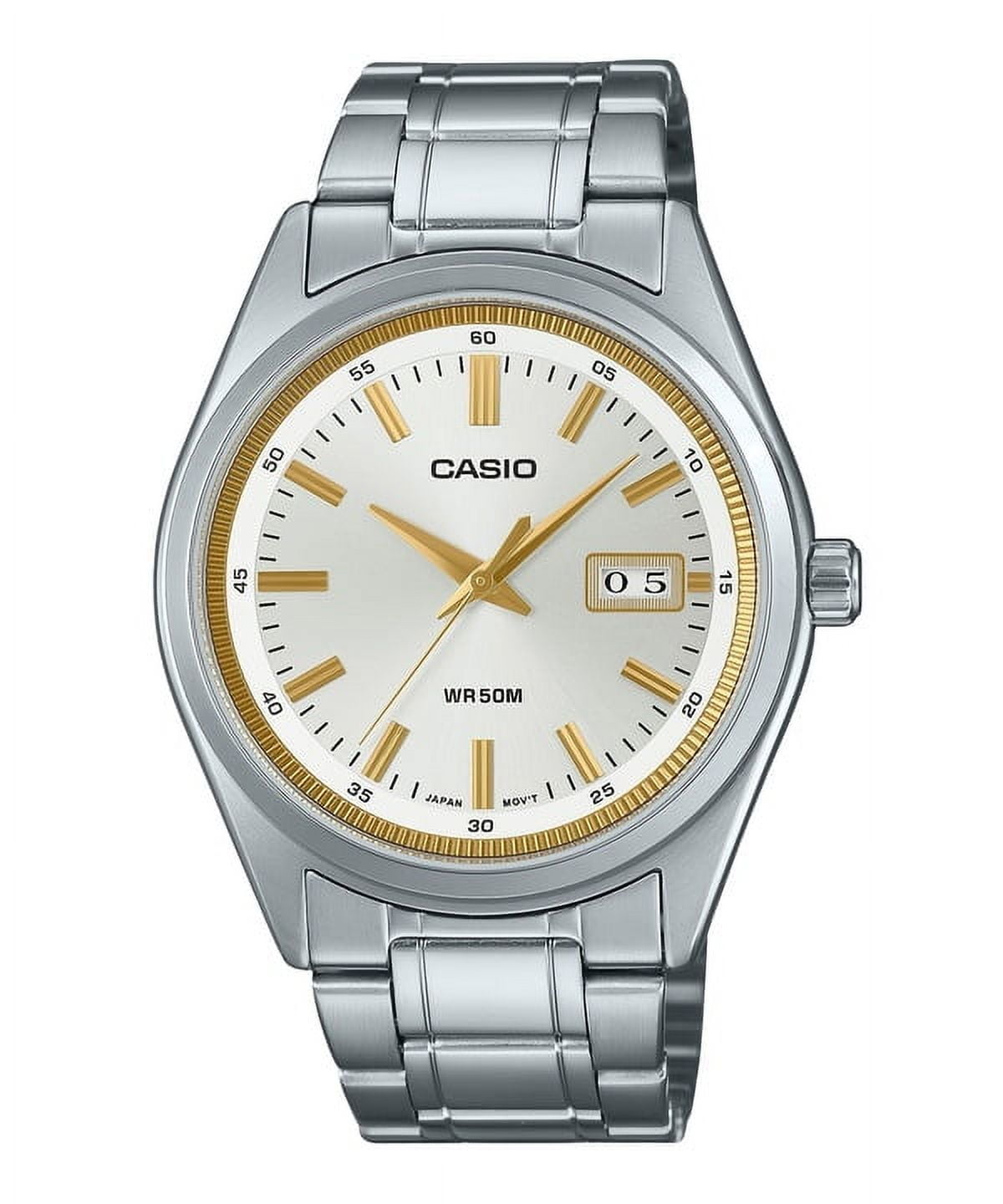 Casio Standard Analog Stainless Steel Silver Dial Quartz MTD-130D