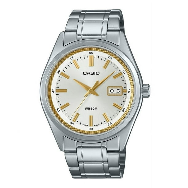 Casio Standard Analog Stainless Steel Silver Dial Quartz MTP-B180D-7AV Men's Watch