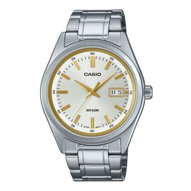 Casio Standard Analog Stainless Steel Silver Dial Quartz MTP-B180D-7AV Men's Watch