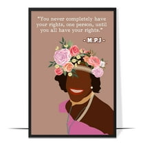 LOLUIS Inspirational Quotes Wall Art, Motivational Pride Decorations for Home Office Classroom, LGBTQ Changemakers Poster (Unframed 24"x36")