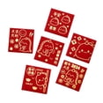 thumbnail image 1 of Paquete de 6 sobres rojos para el Año Lunar Chino (sobres rojos pequeños cuadrados 2024) Estilo E, 1 of 9