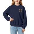thumbnail image 4 of Shadoumai Girls Oversized Crewneck Sweatshirt Kids Pullover Sweater Cute Sweatshirts for Girls Lined Sweatshirt, 4 of 9