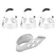 thumbnail image 4 of Púas de dedo de Metal hueco ajustable 3 uds Bling Bling 1 pieza para ukelele guitarra Banjo pulgar plateado, 4 of 12