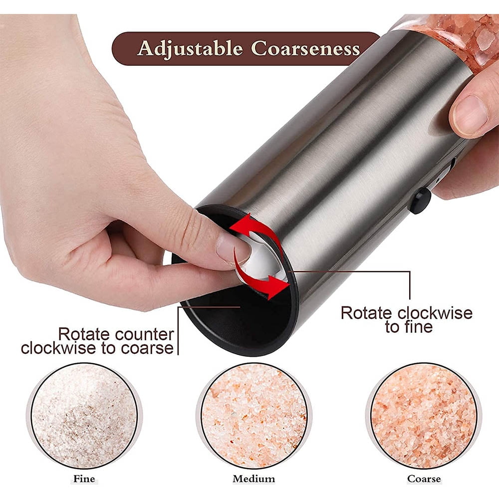 Electric Salt And Pepper Grinder Set USB Rechargeable Eletric Pepper Mill Shakers Automatic Spice Machine Kitchen Tool
