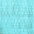 thumbnail image 1 of Ahgly Company Indoor Square Persian Light Blue Traditional Area Rugs, 5' Square, 1 of 4
