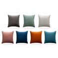 thumbnail image 3 of Housse de Coussin Simple Coussin Souple Taie d'Oreiller Carrée pour Canapé Bureau, 3 of 10