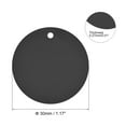 thumbnail image 2 of Uxcell Étiquettes Rondes en Plastique 1,17 Pouces Résistantes aux Déchirures et Imperméables avec Attache 25 Pcs Noir, 2 of 5