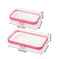 thumbnail image 4 of Clear Hard Shell Zipper Cases, Dustproof Crush-resistant Travel Organizer for Makeup Toiletries, Dustproof Small Items Storage Bags for Cosmetics Accessories, 4 of 8