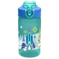 thumbnail image 2 of Zak Designs Good to Go! 16 oz Green and Blue Plastic Water Bottle with Straw and Flip-Top Lid, 2 of 13