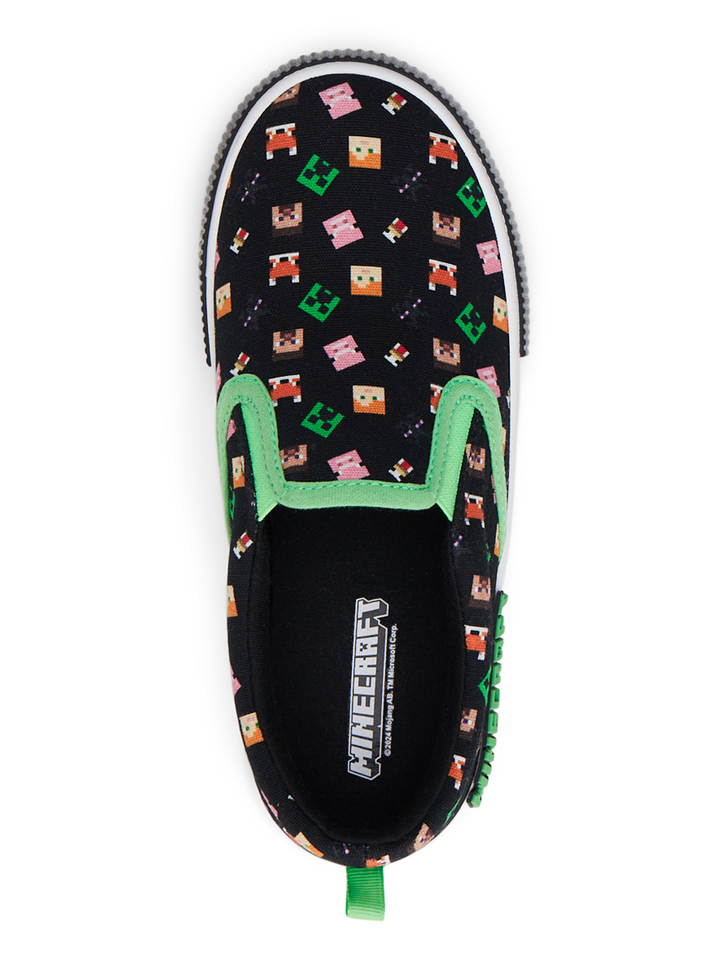 Minecraft Kids' Slip-On Sneakers, Colorful Character Print photo 2