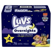 Luvs Overnights Diapers Size 4, 76 Count (Select for More Options)