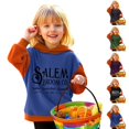 thumbnail image 2 of LRen Halloween Themed Hoodies for Girls Cute Printed Pullover Hooded Sweatshirt Oversized Cozy Casual Long Sleeve Fall Winter Back to school, Halloween, Christmas Hoodie Blouse, 2 of 5
