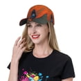 thumbnail image 2 of Baseball Cap, Orange Net Fishing Boat Trucker Hats Women Dad Hat for Workouts - Baseball hat Adjustable Size, 2 of 7