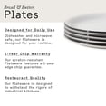 thumbnail image 3 of Made In Cookware - Set of 4 - Bread and Butter Plates - White With Black Rim - Porcelain - Made in England, 3 of 5