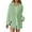 Green, variant on Women's Casual Comfortable Oversized Breezy Poplin Shirt Relaxed Fit Breathable Solid Top