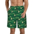 thumbnail image 2 of Uemuo St Patrick's Day9 Pattern Men's Swim Trunks Hawaiian Beach Bathing Suit Swimsuits Beach Quick-Dry Shorts with Pockets-Large, 2 of 9
