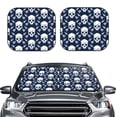 thumbnail image 2 of Fotbe white arrow Skull Juego de 2 Piezas de Parasoles para Parabrisas | Bloqueador Solar para Auto | Accesorios Plegables para Protección Solar Interior-Large, 2 of 6