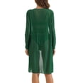 thumbnail image 3 of INSPIRAR CHIC Conjuntos de Bikini con Tirantes Cruzados Ajustables para Mujeres 3 Piezas de Traje de Baño con Acentos Transpirables Verde Medio, 3 of 5