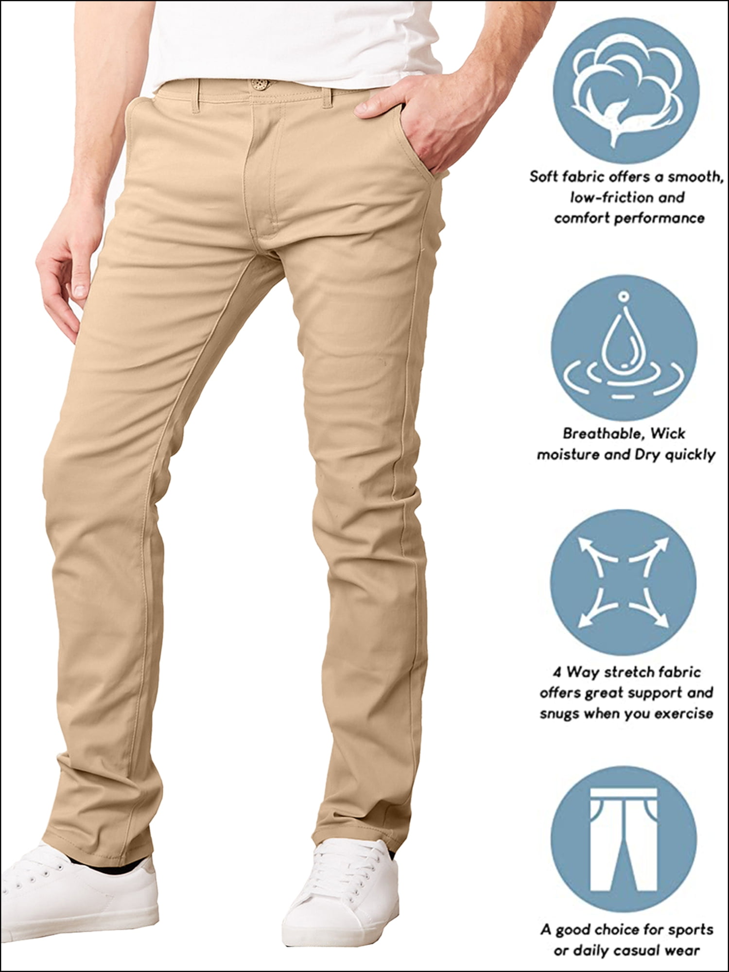 Carman Tapered Chinos - Pants for Tall Men | American Tall
