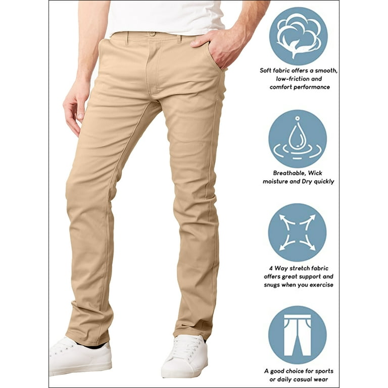 Men's Chino Pant Slim Fit Cotton Stretch