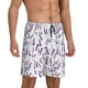 thumbnail image 2 of Fotbe Lavender Flowers Pantalones Cortos de Pijama para Hombre, Ropa de Dormir, Pantalones de Pijama Cortos para Hombre-Medium, 2 of 6