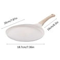 thumbnail image 3 of Ggdda Cast Iron Skillets Maifan Stone Coated Layered Pancake Baking Pan Ideal for Making Cakes Layered Pancakes Fried Eggs And Breakfast Dishes. Kitchen Essentials Aluminum，Maifan Stone (Clearance), 3 of 5