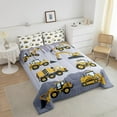 thumbnail image 3 of YST Kids Construction Bedding for Boys Full Tractor Comforter Set Cartoon Truck Car Comforter, 3 of 5