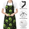 thumbnail image 4 of Kdxio Skulls And Cobwebs Apron with Pockets Adjustable Kitchen Aprons for Men Women Waterproof Aprons for Cooking,Drawing,Crafting, Baking Household Cleaning, 4 of 5