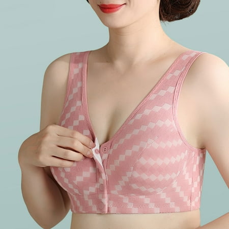 LLYWEY Women Bras No Underwire on Sale Plus Size Push up Bras Ladies T-Shirt Bra Style-1303 Women s Plus Multiway Bra Feature Adult Female Cotton Sports Bras Pinks 34B