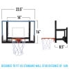 thumbnail image 2 of Franklin Sports Wall Mounted Mini Basketball Hoop Shatter Resistant Backboard Adjustable Height, 2 of 11
