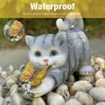 thumbnail image 6 of XXXFLOWER Garden Cat Statue Outdoor Decorations, Solar Garden Figurines Cat Decor, 6 of 8