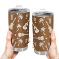 thumbnail image 1 of Taza de café Travel Tumbler Oasisdream de 600 ml con estampado de guitarra, 1 of 6
