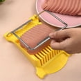 thumbnail image 3 of Luncheon Meat Slicer Multifunctional Stainless Steel Spam Ham Fruit Vegetables Egg Cheese Kitchen Cutter Slicers Gadgets Items, 3 of 9