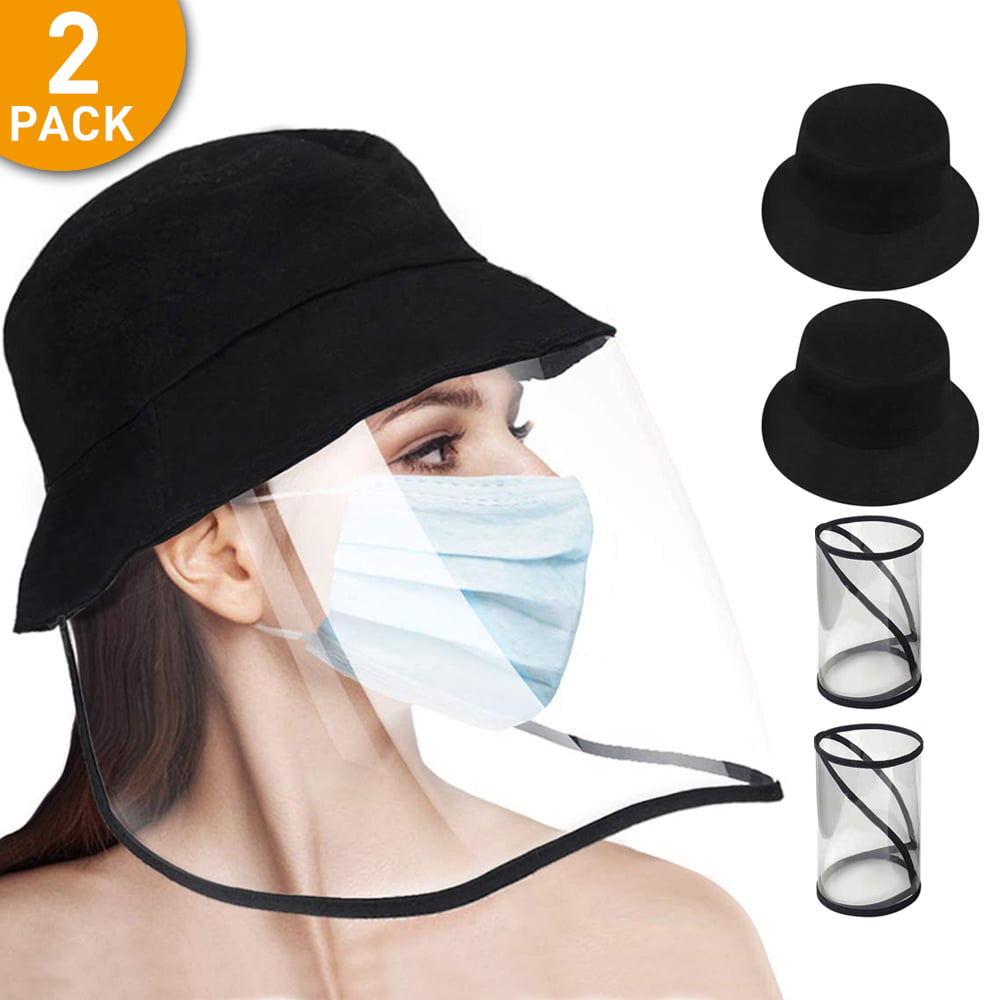 Anti Spitting and Anti Saliva Fog Dust UV Sun Full Protective Hat Cover Outdoor Fisherman Hat Protective Bucket Hat Adjustable Size for Men and Women 