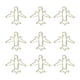 thumbnail image 5 of Clips de papel, 100 piezas de clips de papel dorados Clips de papel dorados Clips de papel lindos Eficiencia máxima, 5 of 14