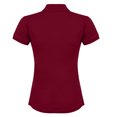 thumbnail image 2 of Henbury- Polo ajustado Coolplus® para mujer (Vino), 2 of 2